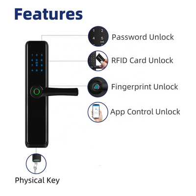 Bluetooth-van het de Deurslot van de Vingerafdruk de Intelligente Code Slimme Biometrische Afstandsbediening