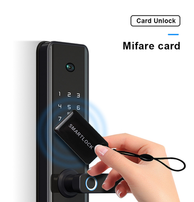 Van de de Vingerafdrukdeur van WiFi de Elektronische Biometrische Legering van het het Slotaluminium met Camera/Tuya App