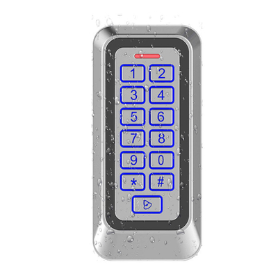 Metalen behuizing Buiten IP67 EM/MF kaart Toegangscontrole Met Achterlicht Keyboard