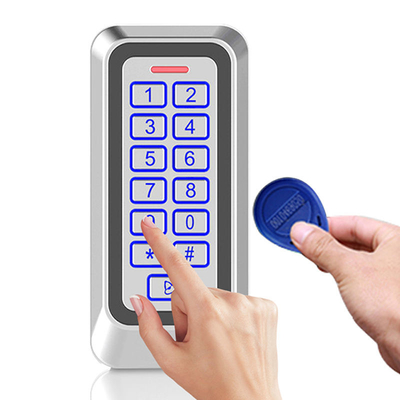 Metalen behuizing Buiten IP67 EM/MF kaart Toegangscontrole Met Achterlicht Keyboard