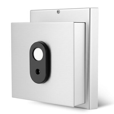 304 roestvrij staal Elektromagnetische deurhouder met handmatig loslaten knop voor 12V/24V gelijkstroom werking