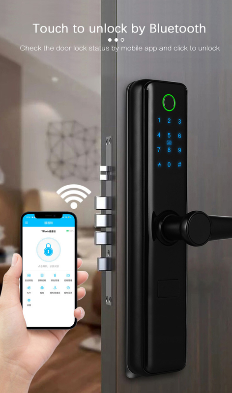 FCC Zwart Bluetooth de Deurslot Standard 6068 van de Vingerafdruksensor voor Flats