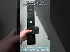 Bekijk touchscreen Tuya Wifi Smart Lock Vingerafdruk Deursloten Zinklegering Materiaal voor thuisdemo
